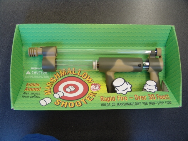 Marshmallow shooter gun 3D Printed model in full color