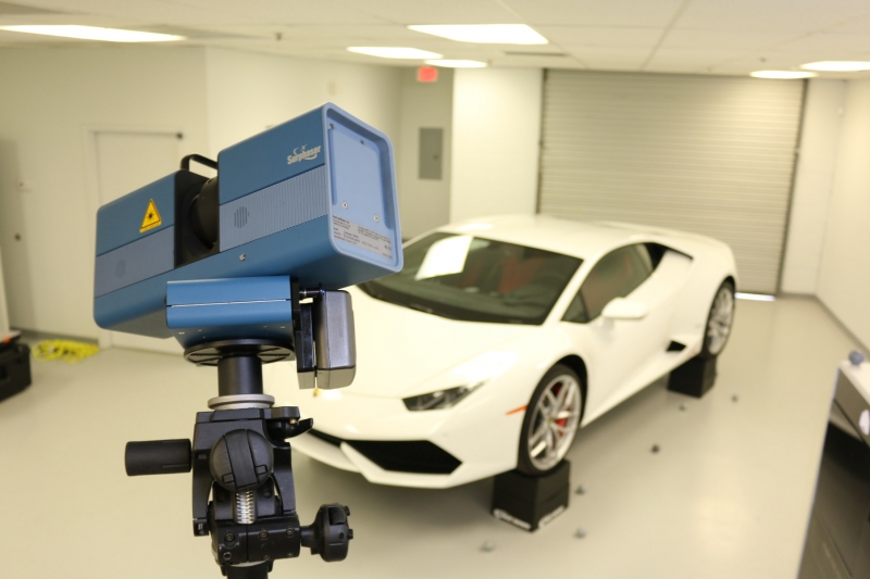 3D scanning of a Lamborghini Huracán