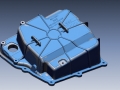 Lamborghini Huracán oilpan 3D Scan data laid over 3D CAD data