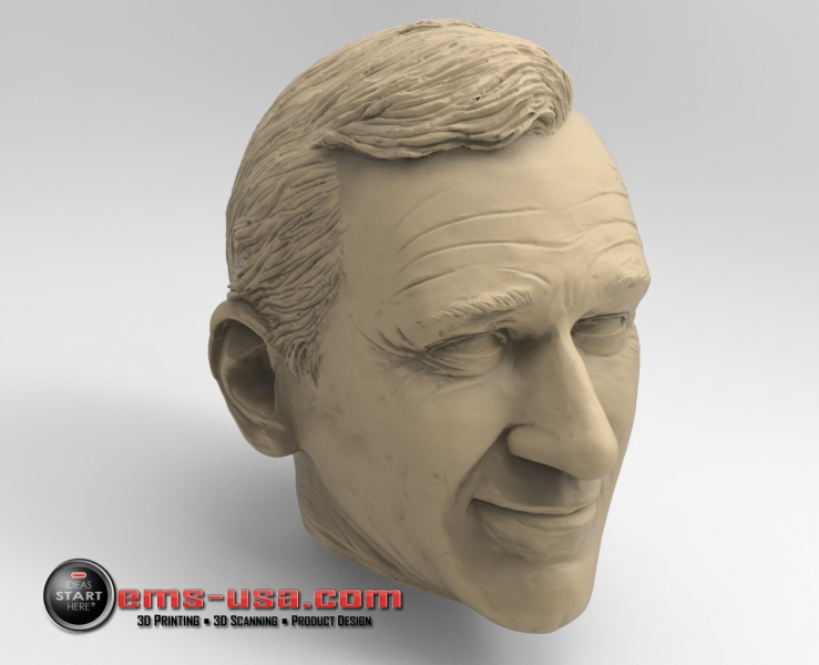3D Scan of John Wayne sculpture rendered