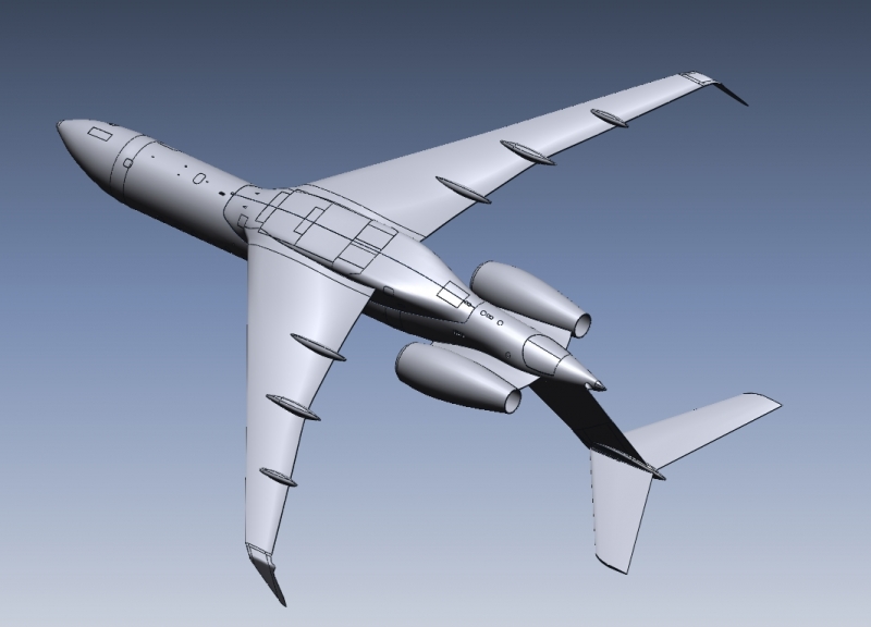 Bombardier Express 3D CAD data