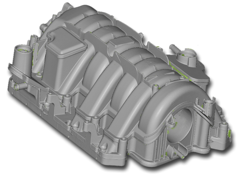 3D scan of an intake manifold